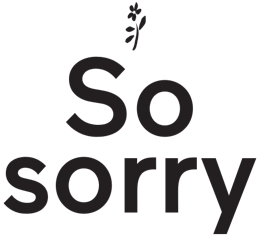 So sorry Logo